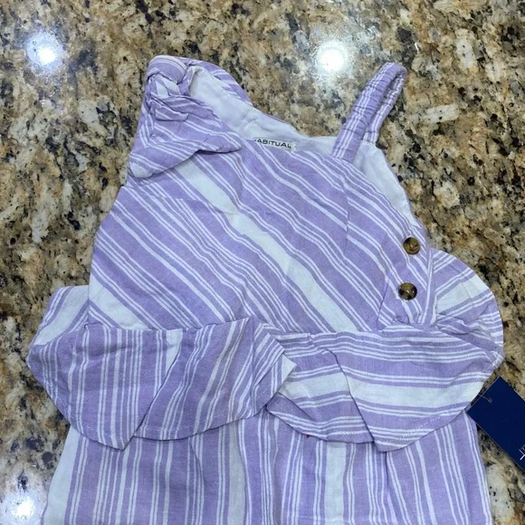 Habitual Purple and White Striped Outfit - Picture 2 of 8